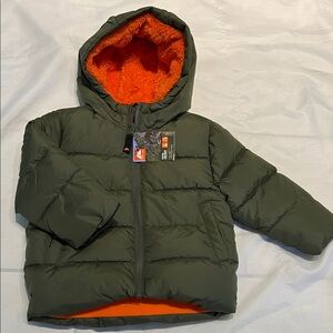 “🩷Bundle 4/$19” Ozark 2T Toddler Trail Orange Fleece Winter Warm Coat Jacket